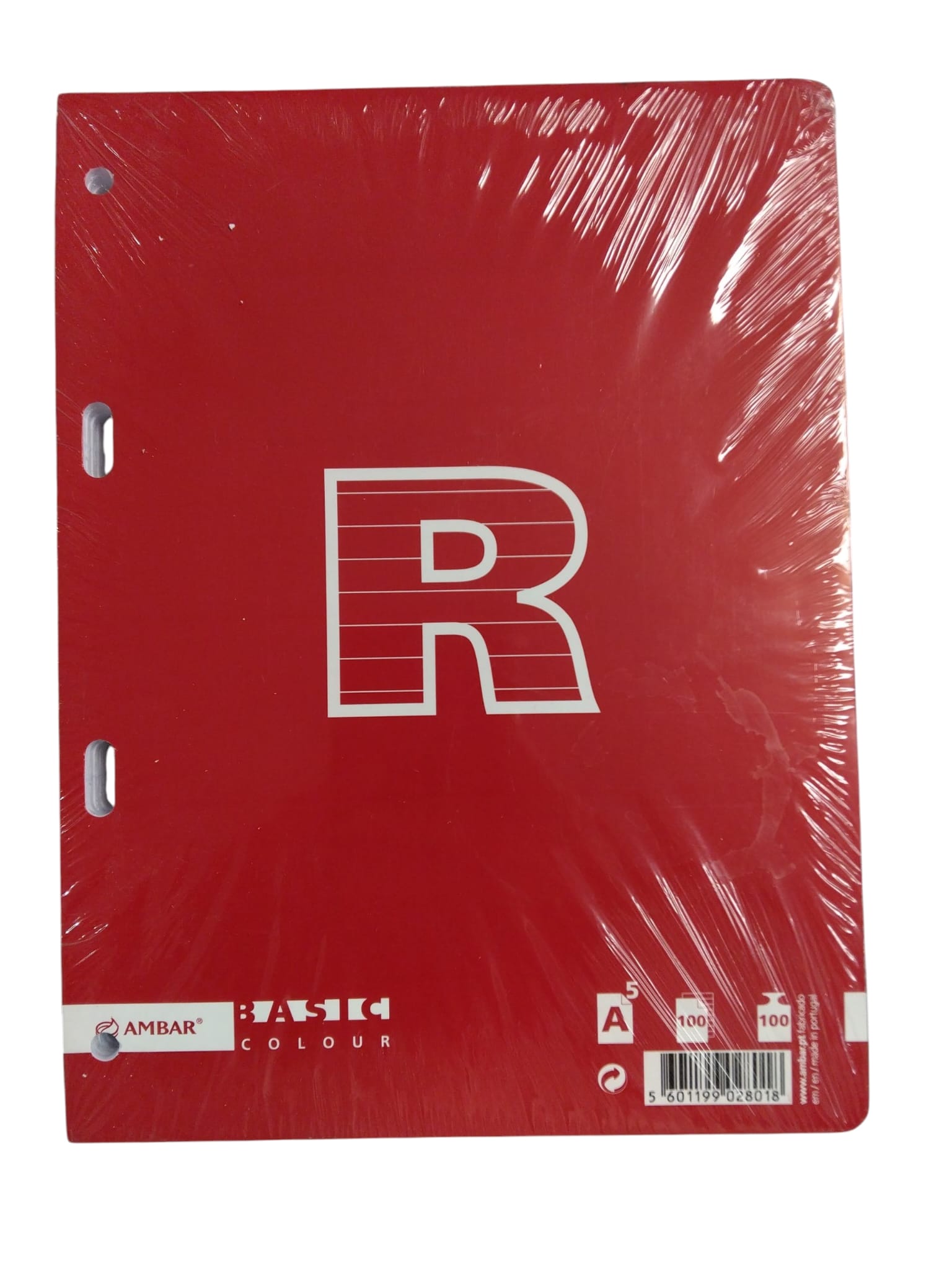 Recambio AMBAR A5 100H 100GR 1R BASIC (con margen, 4 taladros)