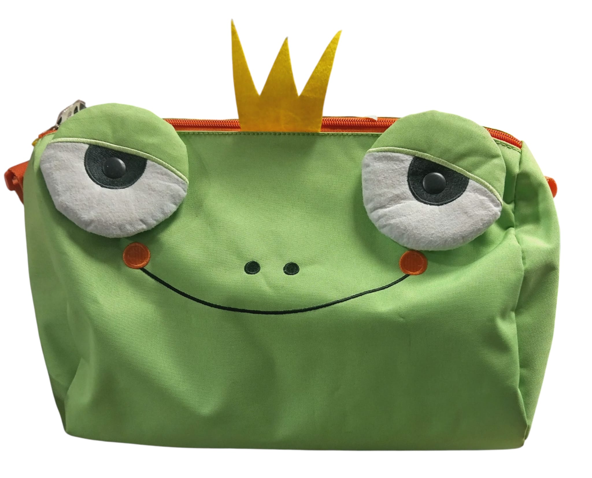 Bolsa Infantil Rana con Corona – Diseño Divertido y Suave